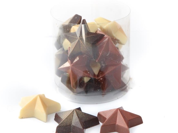 Kerst chocolade sterren